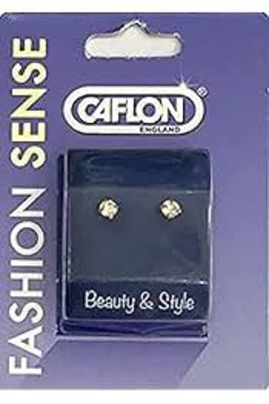 Caflon Singles Clawset Crystal April White Stainless Earring 1Pc